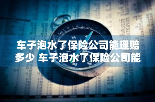 车子泡水了保险公司能理赔多少 车子泡水了保险公司能理赔多少,是算报废还是维修