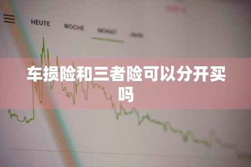 车损险和三者险可以分开买吗
