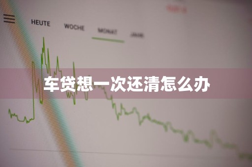 车贷想一次还清怎么办