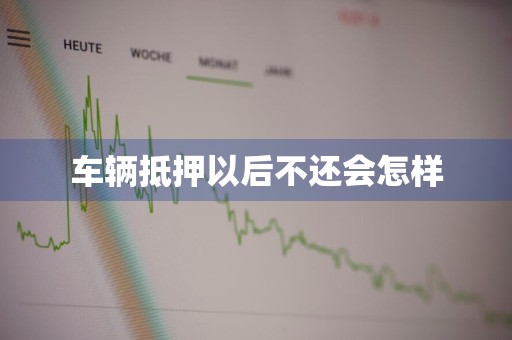 车辆抵押以后不还会怎样
