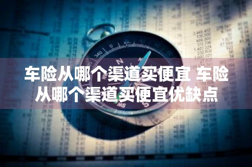 车险从哪个渠道买便宜 车险从哪个渠道买便宜优缺点