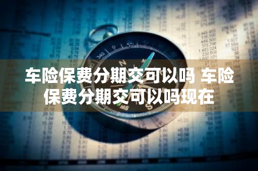 车险保费分期交可以吗 车险保费分期交可以吗现在