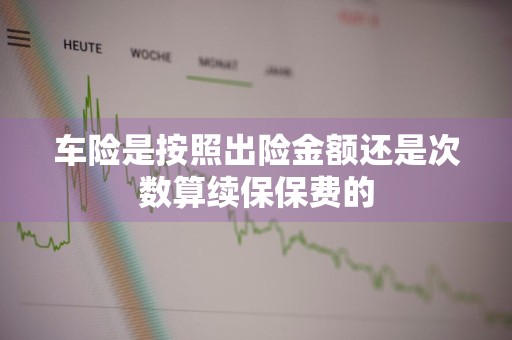 车险是按照出险金额还是次数算续保保费的