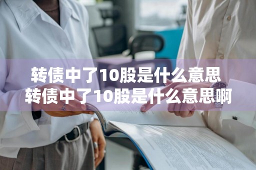 转债中了10股是什么意思 转债中了10股是什么意思啊
