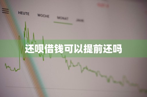 还呗借钱可以提前还吗