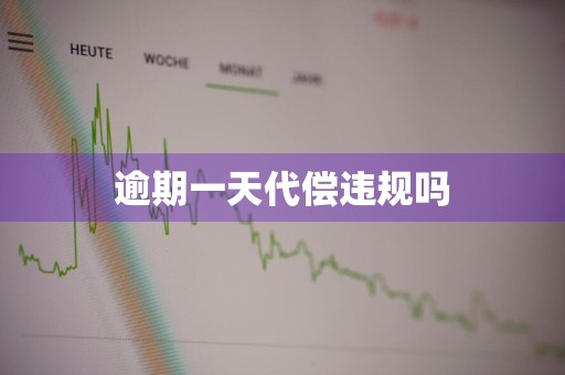 逾期一天代偿违规吗