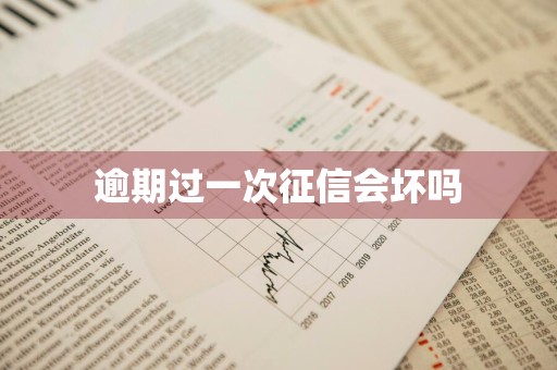逾期过一次征信会坏吗