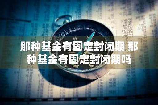 那种基金有固定封闭期 那种基金有固定封闭期吗