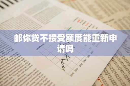 邮你贷不接受额度能重新申请吗