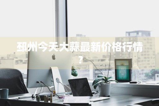 邳州今天大蒜最新价格行情？