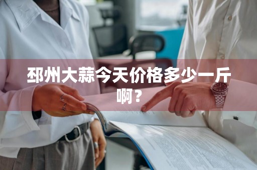 邳州大蒜今天价格多少一斤啊？