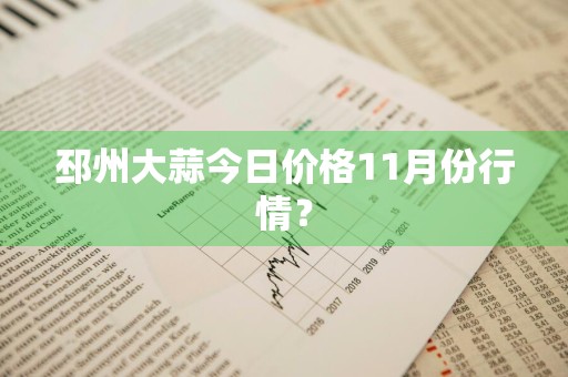 邳州大蒜今日价格11月份行情？