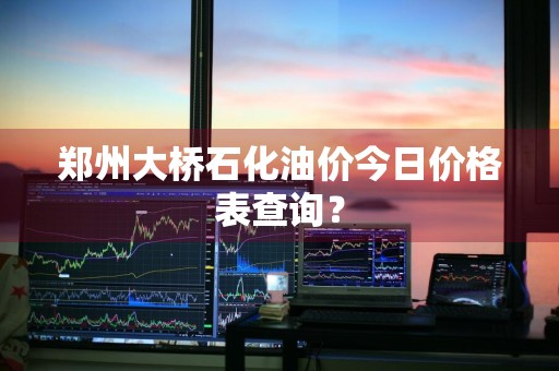 郑州大桥石化油价今日价格表查询？