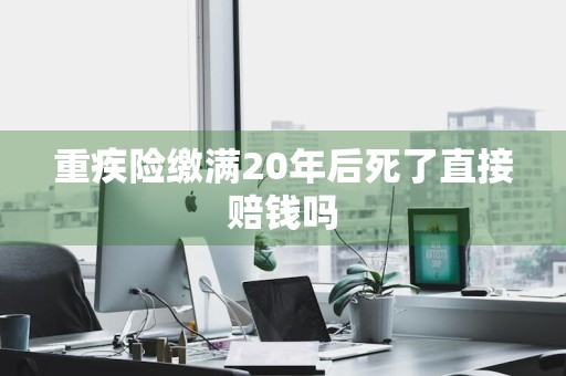 重疾险缴满20年后死了直接赔钱吗