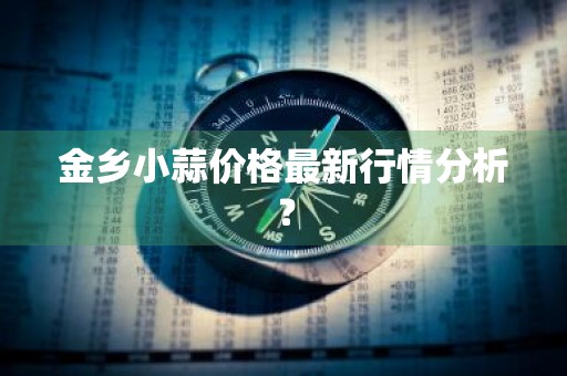 金乡小蒜价格最新行情分析？