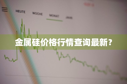 金属硅价格行情查询最新？