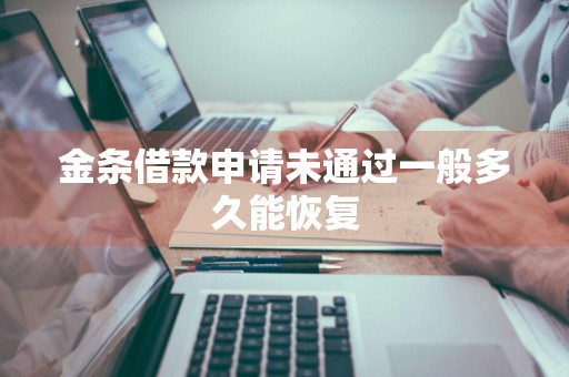 金条借款申请未通过一般多久能恢复