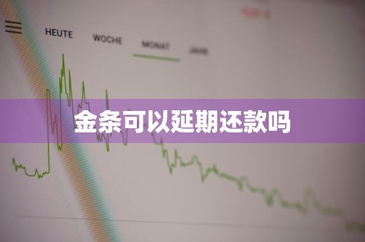 金条可以延期还款吗