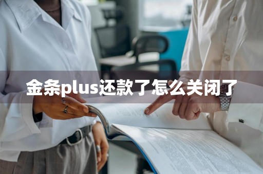 金条plus还款了怎么关闭了