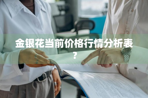 金银花当前价格行情分析表？