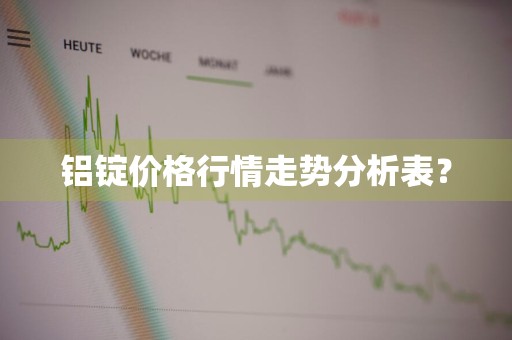 铝锭价格行情走势分析表？