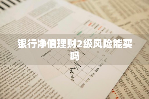 银行净值理财2级风险能买吗