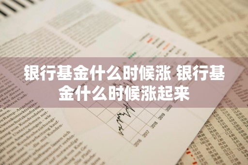 银行基金什么时候涨 银行基金什么时候涨起来