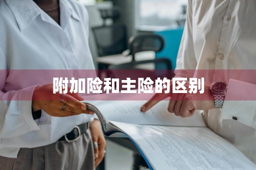 附加险和主险的区别