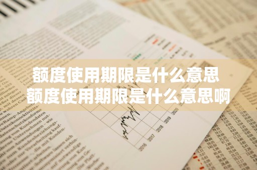 额度使用期限是什么意思 额度使用期限是什么意思啊