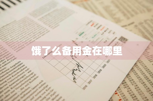 饿了么备用金在哪里