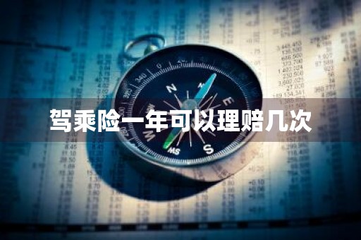 驾乘险一年可以理赔几次
