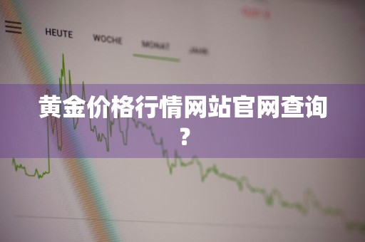 黄金价格行情网站官网查询？