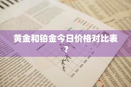 黄金和铂金今日价格对比表？