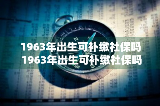 1963年出生可补缴社保吗 1963年出生可补缴社保吗多少钱