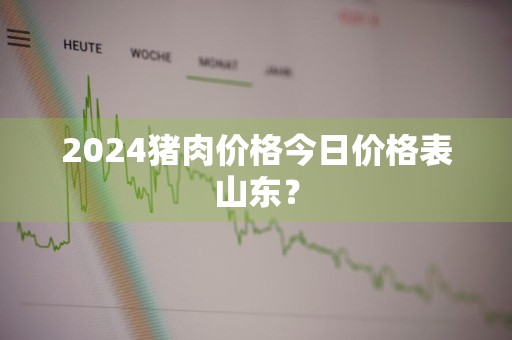 2024猪肉价格今日价格表山东？
