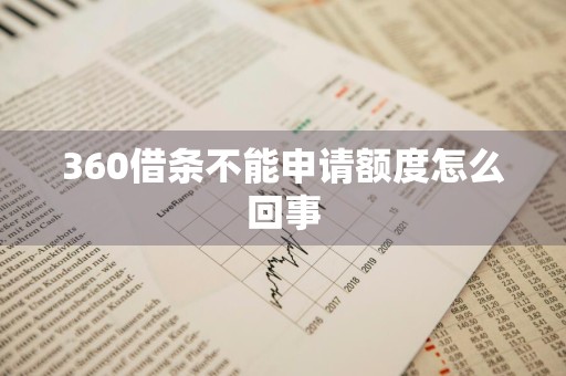 360借条不能申请额度怎么回事
