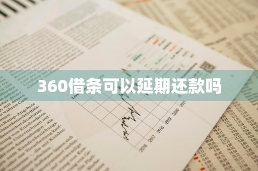 360借条可以延期还款吗