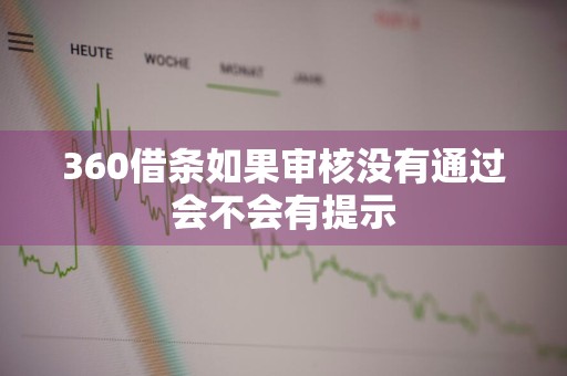 360借条如果审核没有通过会不会有提示