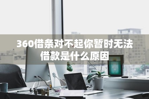 360借条对不起你暂时无法借款是什么原因