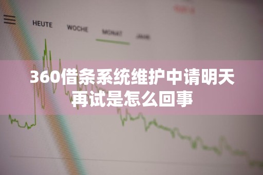360借条系统维护中请明天再试是怎么回事