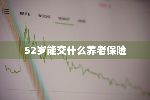 52岁能交什么养老保险