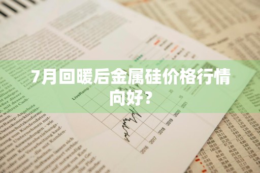7月回暖后金属硅价格行情向好？