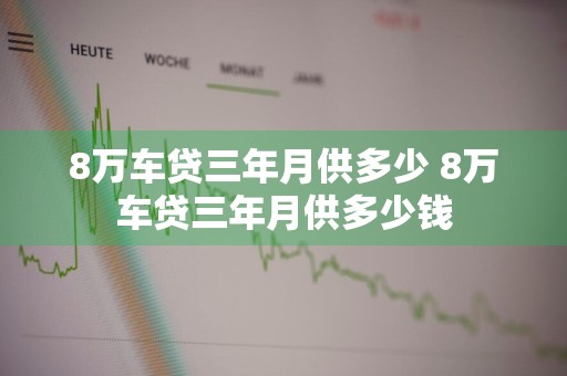 8万车贷三年月供多少 8万车贷三年月供多少钱
