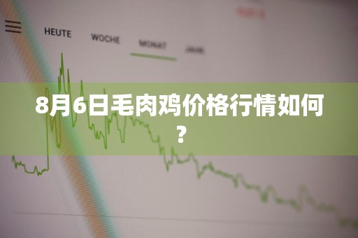 8月6日毛肉鸡价格行情如何？
