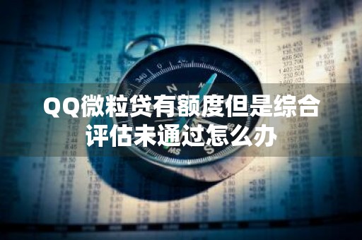 QQ微粒贷有额度但是综合评估未通过怎么办