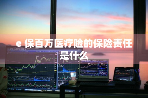 e+保百万医疗险的保险责任是什么