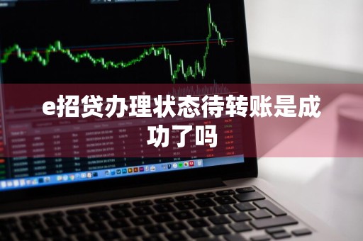 e招贷办理状态待转账是成功了吗