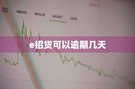 e招贷可以逾期几天