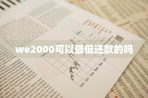 we2000可以最低还款的吗